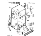 Kenmore 1067649321 cabinet parts diagram