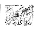Kenmore 1067649341 icemaker parts diagram