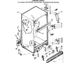 Kenmore 1067649343 cabinet parts diagram