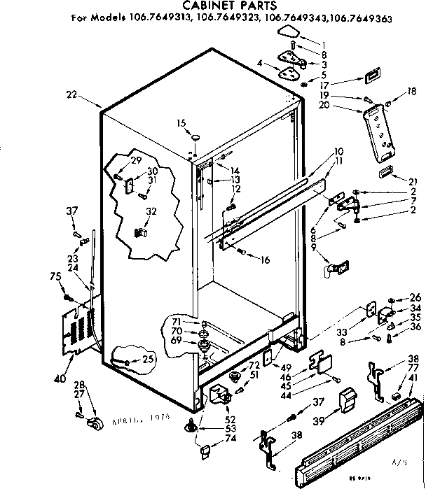 Cabinet parts