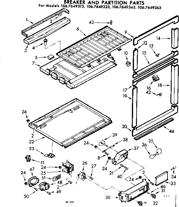 Breaker & partition parts