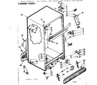 Kenmore 1067649344 cabinet parts diagram