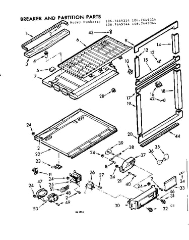 Breaker and partition parts