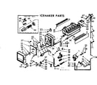 Kenmore 1067649324 icemaker parts diagram