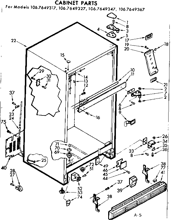 CABINET PARTS