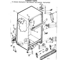 Kenmore 1067649327 cabinet parts diagram