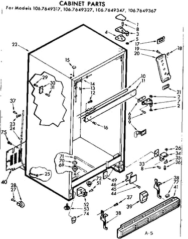 Cabinet parts