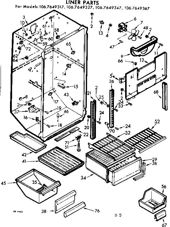 Liner parts