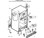 Kenmore 1067649960 cabinet parts diagram