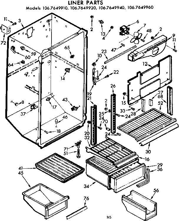 Liner parts