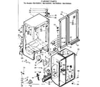 Kenmore 1067650521 cabinet parts diagram