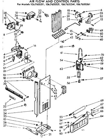 Air flow and control parts