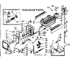 Kenmore 1067650511 icemaker parts diagram