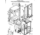Kenmore 1067650522 cabinet parts diagram