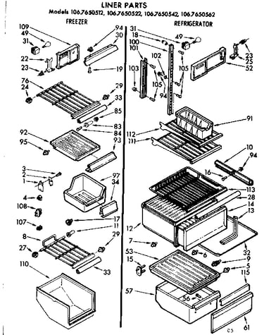 Liner parts