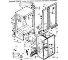 Kenmore 1067650543 cabinet parts diagram