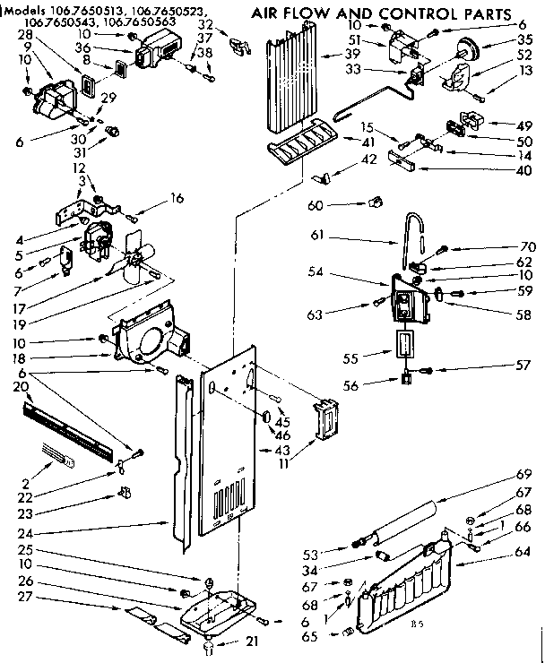Air flow & control parts