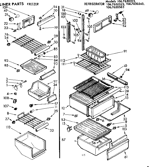 Liner parts