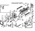 Kenmore 1067650543 icemaker parts diagram