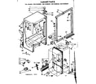 Kenmore 1067650660 cabinet parts diagram