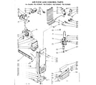 Kenmore 1067650660 air flow and control parts diagram
