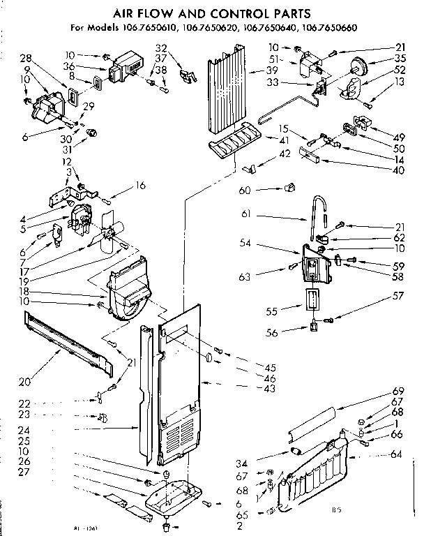 Air flow and control parts
