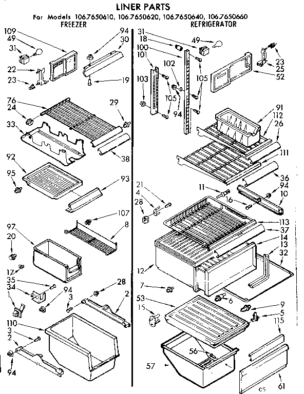Liner parts