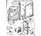 Kenmore 1067650611 cabinet parts diagram