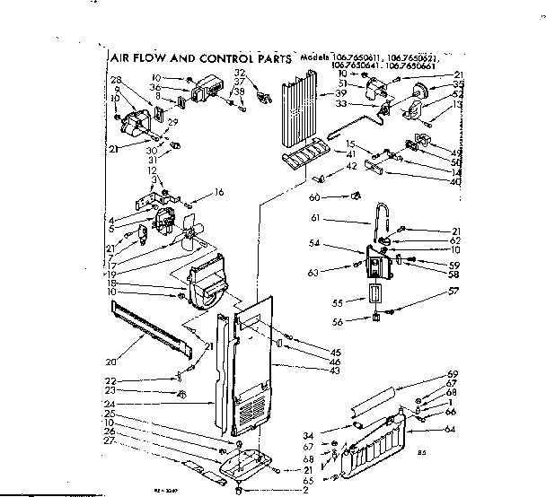 Air flow and control parts