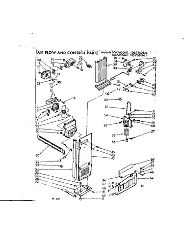 Air flow and control parts