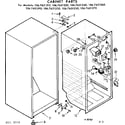 Kenmore 1067651260 cabinet parts diagram