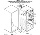 Kenmore 1067651250 cabinet parts diagram