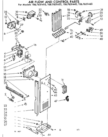 Air flow control parts