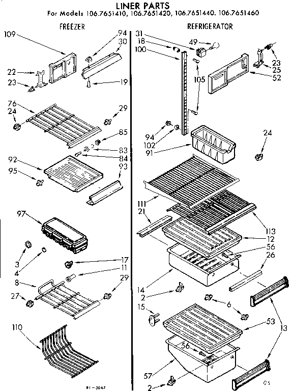 Liner parts