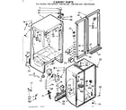 Kenmore 1067651461 cabinet parts diagram