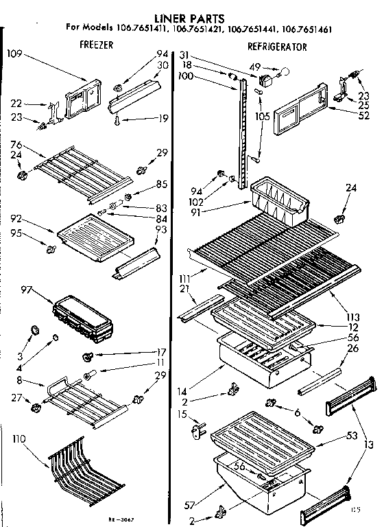 Liner parts