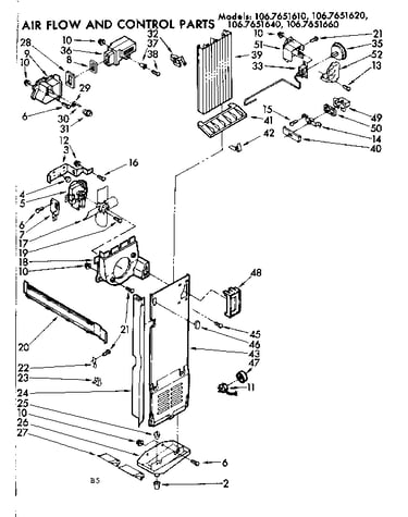 Air flow and control parts