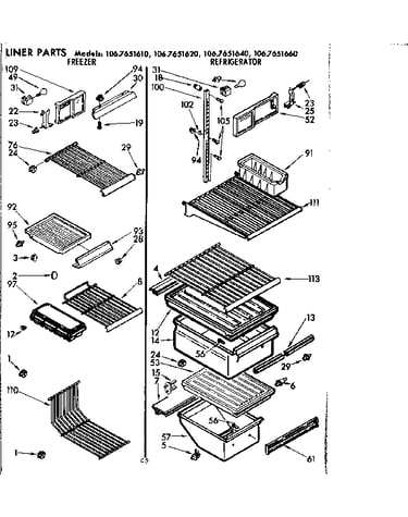 Liner parts