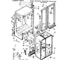 Kenmore 1067651940 cabinet parts diagram