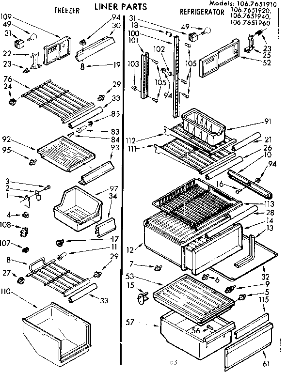 Liner parts