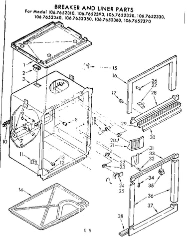 Breaker and liner parts