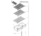 Kenmore 1067652360 liner shelf parts diagram