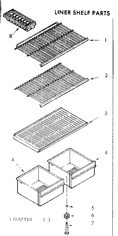 LINER SHELF PARTS