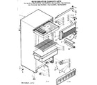 Kenmore 1067653290 cabinet parts diagram