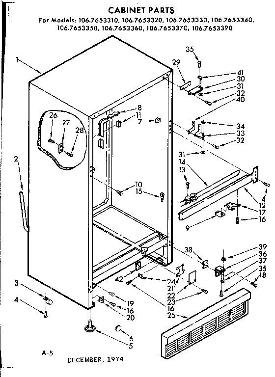 CABINET PARTS