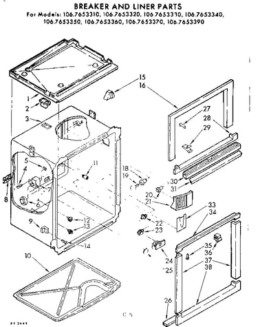 Breaker and liner parts