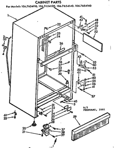 Cabinet parts