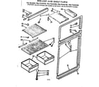 Kenmore 1067654140 breaker and shelf parts diagram