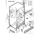 Kenmore 1067655151 cabinet parts diagram