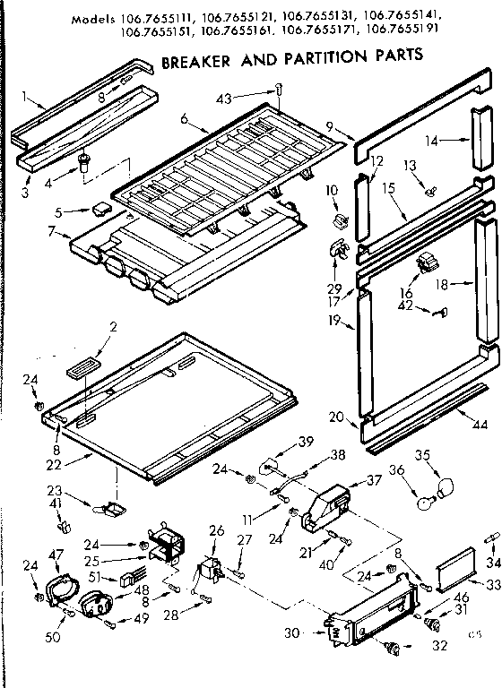 BREAKER AND PARTITION PARTS
